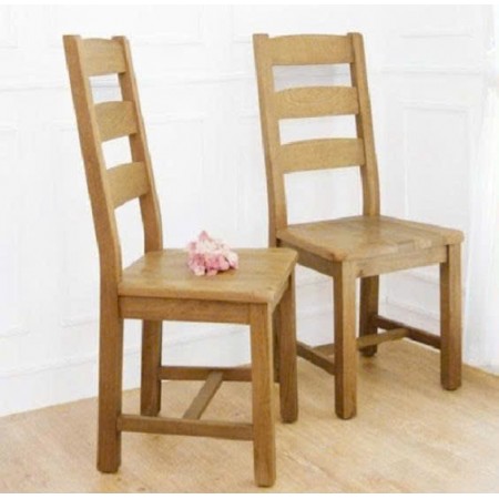 Chunky1m6 : Bàn Ăn Gỗ Sồi 1m6 + 6 Ghế ( 3N - Mặt Ghế Gỗ )